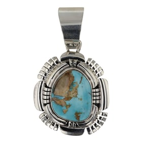 Daniel Benally Navajo Royston Turquoise Pendant