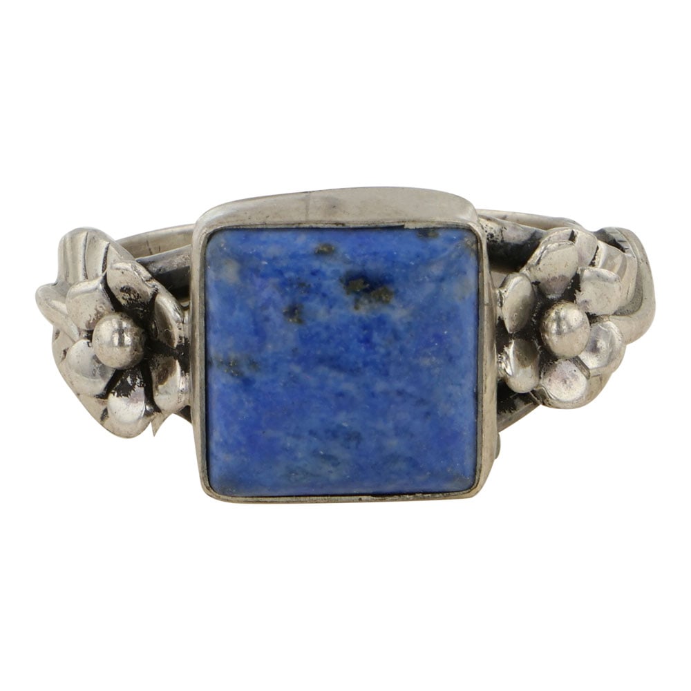 Navajo Denim Lapis Ring (1 of 3)