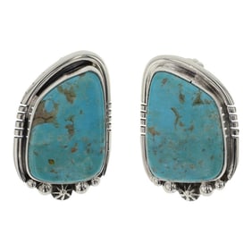 Randy Billy Navajo Compitos Turquoise Earrings