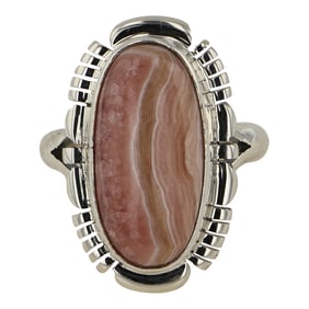 Jeff Francisco Navajo Rhodochrosite Ring