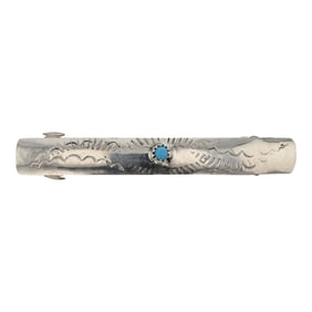 Navajo Kingman Turquoise Hair Barrette