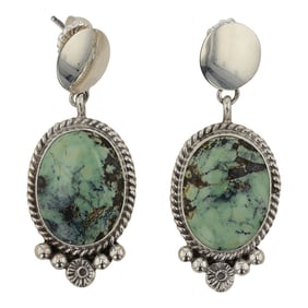 Ella Linkin Navajo New Landers Chalcociderite Earrings