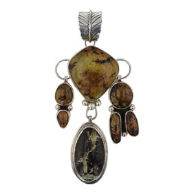 Navajo Blue Moon Turquoise Pendant