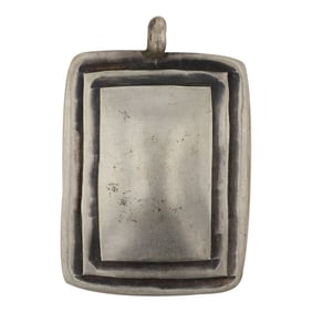 Vintage Navajo Plain Silver Pendant
