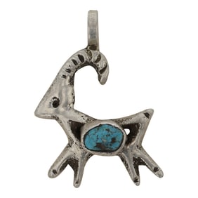 Vintage Kingman Turquoise Pendant