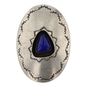 Patricia Platero Navajo Lapis Shadowbox Pin