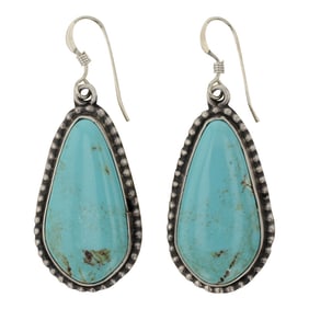 Rosita Calladito Navajo Nevada Turquoise Earrings