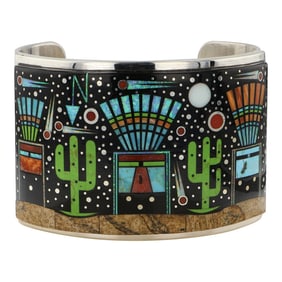 Mathew Jack Navajo Son Of Ray Jack Master Inlayer Intricate Micro Inlay Turquoise Coral Spiny Oyster