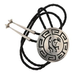 Vintage Navajo Kokopelli Bolo Tie