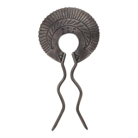 Vintage Navajo Plain Silver Hair Barrette