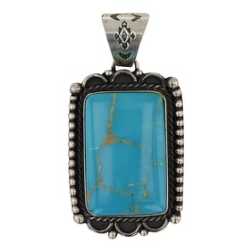 Mary Ellen Peace Sioux Tribe Royston Turquoise Pendant