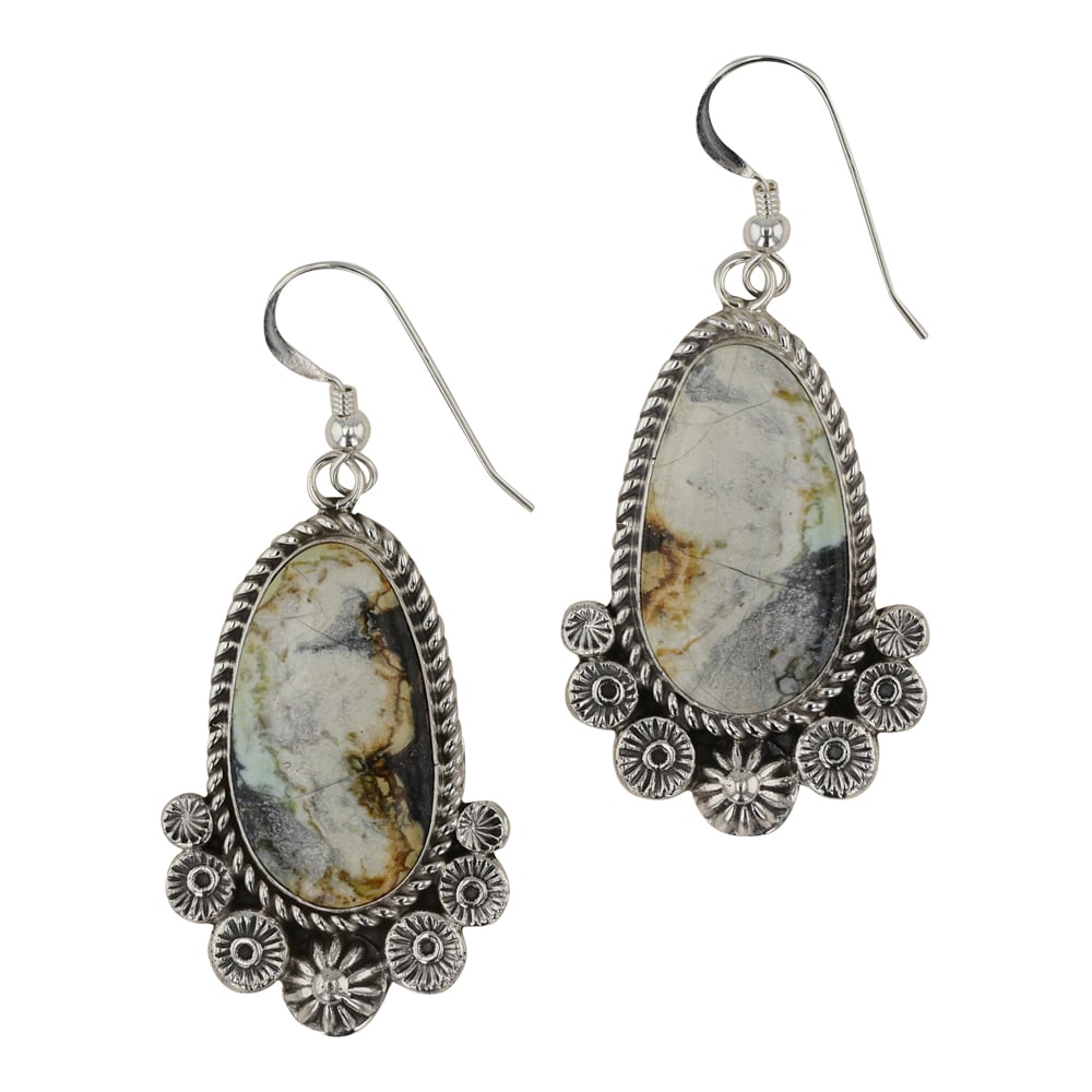 Ella Linkin Navajo Variscite Earrings (1 of 2)