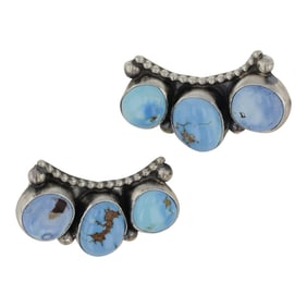 Jameson Garcia Navajo Golden Hills Turquoise Earrings