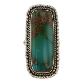 Navajo Royston Turquoise Rectangle Ring