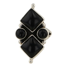 Betty Tom Navajo Black Onyx Ring