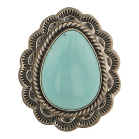 Navajo Compitos Turquoise Ring