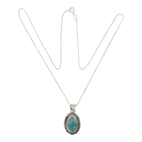 Navajo Nevada Turquoise Pendant