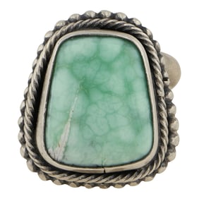 Jimmy Garcia Navajo Variscite Adjustment Ring