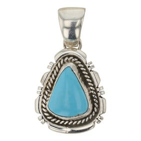 Navajo Kingman Turquoise Pendant