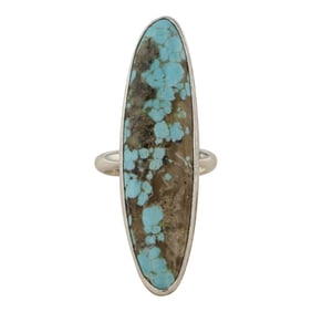 Augustine Largo Navajo Number Eight Turquoise Ring