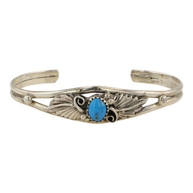 Navajo Kingman Turquoise Bracelet