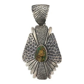 Daniel Benally Navajo Royston Turquoise Pendant