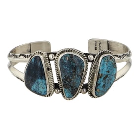 Harold Joe (1975-2025) Navajo Morenci Turquoise Bracelet