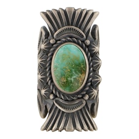 Gabriel Natan Navajo Master Artist Son of Esteemed Gene Natan Royston Turquoise Ring