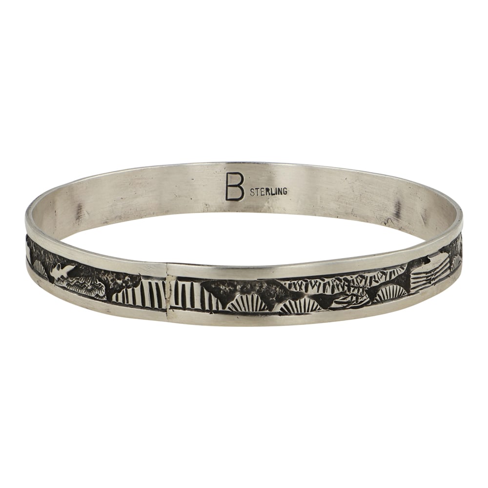 Elaine Becenti Navajo Storyteller Bangle Bracelet (1 of 4)