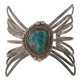 Vintage Navajo Nevada Turquoise Bracelet
