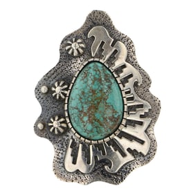 Marita Benally Navajo Godber's Turquoise Contemporary Ring