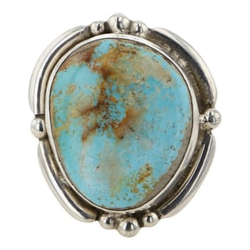 Navajo Royston Turquoise Adjustable Ring