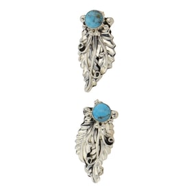 RB Navajo Compitos Turquoise Earrings
