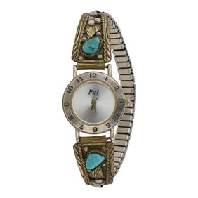 Vintage Navajo Turquoise Watch Bracelet