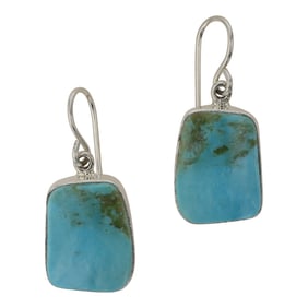 Chris Billie Navajo Compitos Turquoise Earrings