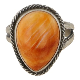 Navajo Spiny Oyster Adjustable Ring
