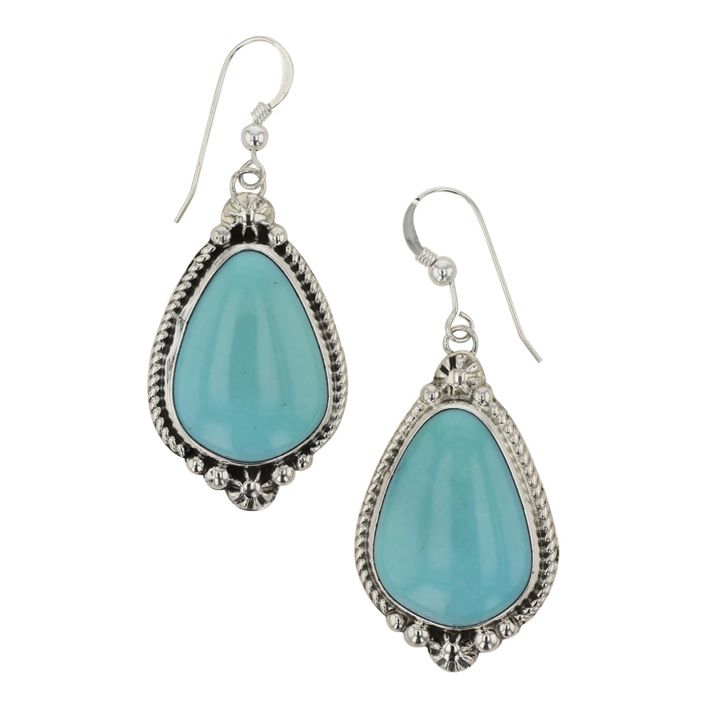 Renell Perry Navajo Compitos Turquoise Earrings (1 of 2)