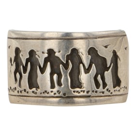 Gilbert Begay Navajo Plain Silver Ring