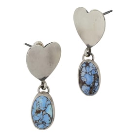 Jimmy Garcia Navajo Golden Hills Turquoise Earrings