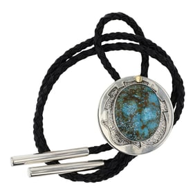 Abraham Peina Well Known Contemporary Zuni Artist 14K Gold & Sterling Silver Turquoise Mountain