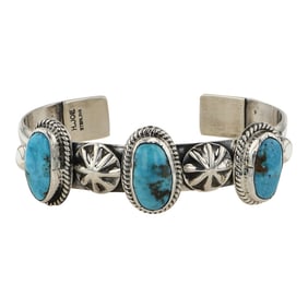 Harold Joe (1975-2025) Ithaca Peak Turquoise Cuff Bracelet