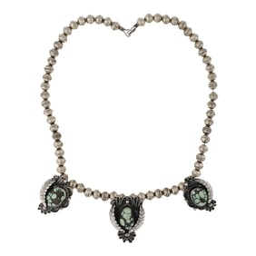 Vintage Navajo Nevada Turquoise Necklace