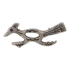 Vintage Navajo Roadrunner Pin