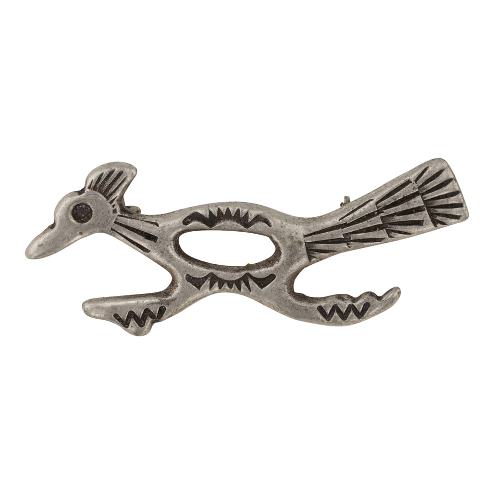 Vintage Navajo Roadrunner Pin (1 of 2)