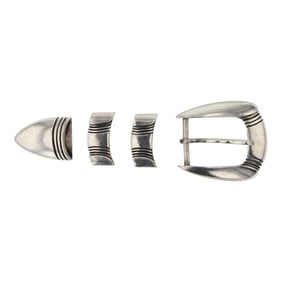 BG Mudd Southwest Shop Navajo Plain Silver Ranger Set
