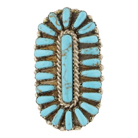 Navajo Block Cluster Ring