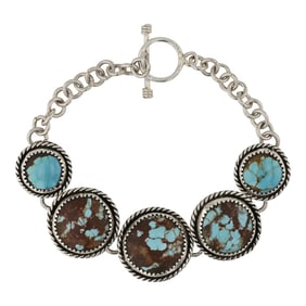 Taxco Turquoise Link Bracelet
