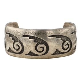 Bernard Dawahoya (1937-2010) Award Winning Master Hopi Artist Cuff Bracelet