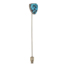 Vintage Navajo Kingman Turquoise Pin