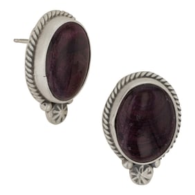 Burt Francisco Navajo Spiny Oyster Earrings